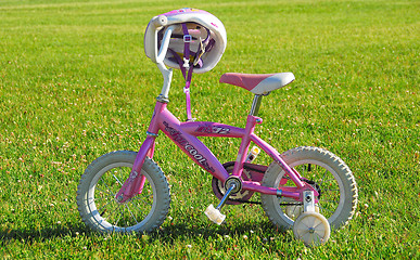 Image showing Pink bicycle