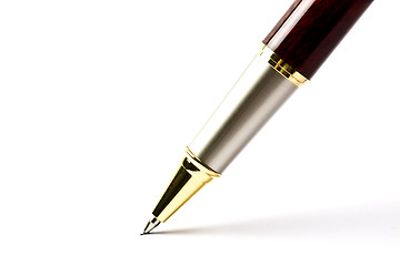 Image showing Ballpoint Pen writing on white