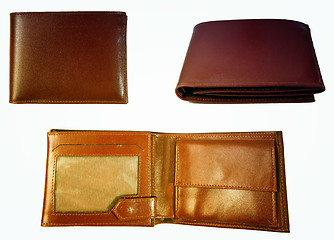 Image showing Brown leather wallet