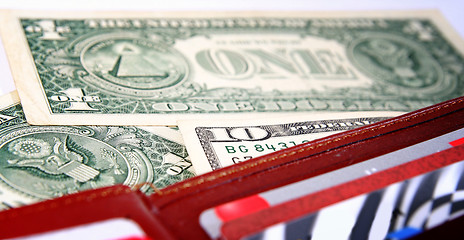 Image showing Brown leather wallet