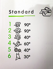 Image showing Laundry instruction.