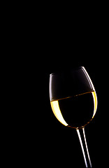 Image showing white wine glass