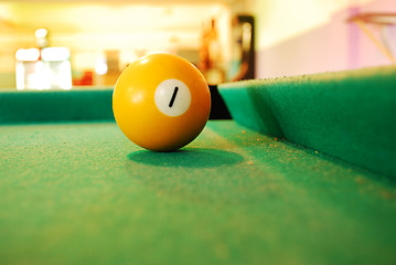 Image showing billiard ball