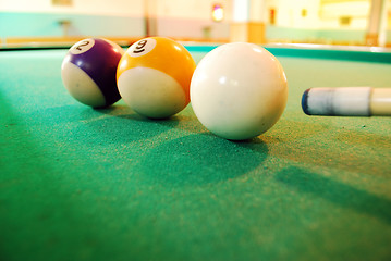 Image showing billiard balls