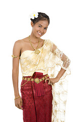 Image showing thai woman in traditional clothes