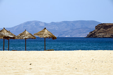Image showing mylopotas beach Ios Cyclades Greece