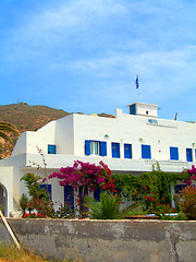 Image showing Greek Cyclades island Ios typical architecture