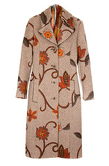 Image showing Feminine brown winter coat