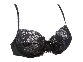 Image showing Black bra with pattern