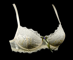 Image showing Bra with satin drawing