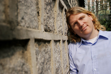 Image showing Portrait of a blond man