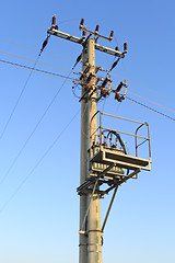 Image showing Electricity pole