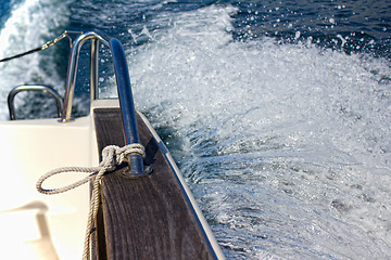 Image showing Boat Splash