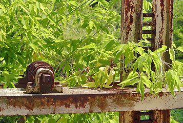 Image showing Abandoned rusty mechanism