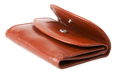 Image showing Brown leather purse