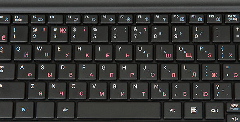 Image showing Black keyboard