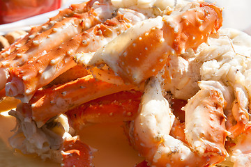 Image showing Boiled paws of the crab