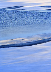 Image showing Lake surface in winter