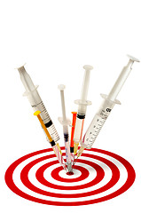 Image showing Syringes and Target