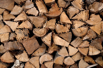 Image showing Chopped wood for the fireplace