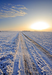 Image showing Winter road