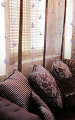 Image showing Purple livingroom