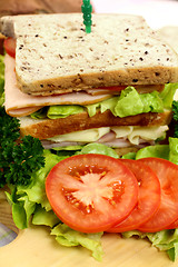 Image showing Salad Sandwich