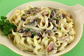 Image showing Fettucini Carbonara