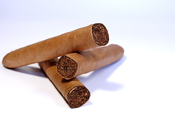 Image showing Three cigars