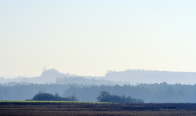 Image showing Hazy landscape