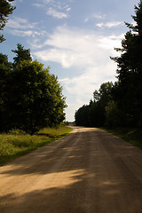 Image showing Road to wood