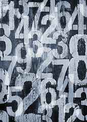 Image showing Grunge numbers