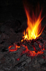 Image showing Campfire and red heat