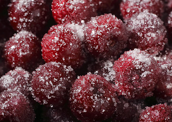 Image showing Cherries with sugar crystals