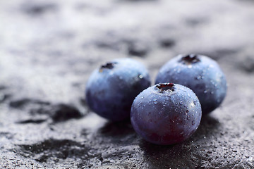 Image showing Blueberry (Northern Highbush Blueberry) fruits