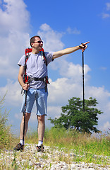 Image showing Hiker