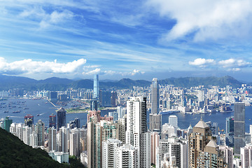 Image showing Hong Kong view from peak