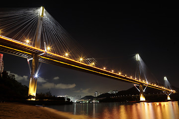 Image showing Ting Kau Bridge in Hong Kong