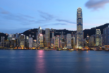 Image showing Hong Kong cityscape at night