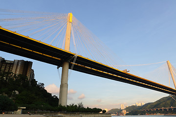 Image showing Ting Kau Bridge in Hong Kong