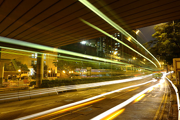 Image showing traffic at night