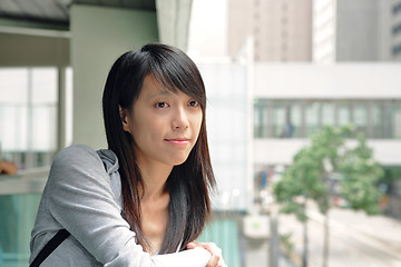 Image showing woman in casual wear in city