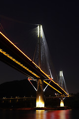 Image showing Ting Kau Bridge in Hong Kong