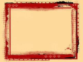 Image showing Grunge border and background