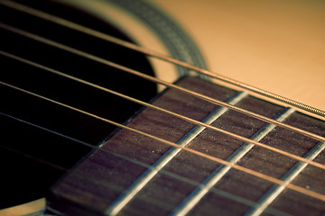 Image showing An acoustic guitar