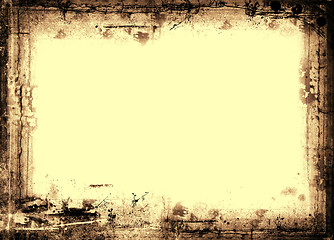 Image showing Grunge border and background