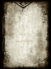 Image showing Grunge border and background