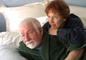 Image showing Couple Watching Sunrise