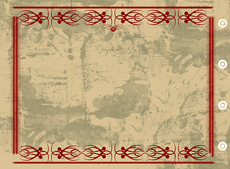 Image showing Grunge border and background