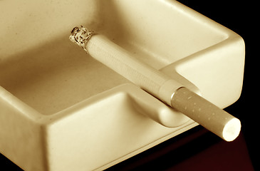 Image showing Burning cigarette